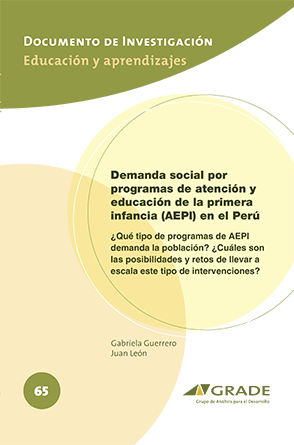 Demanda social por programas de atención y educación de la primera infancia (AEPI) en el Perú