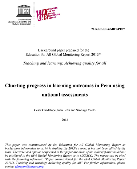 Charting progress in learning outcomes in Peru using national assessments