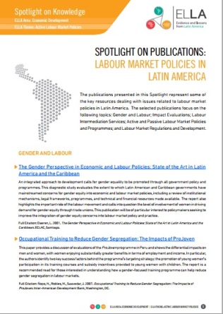 Spotlight on Publications: Labour market policies in Latin America