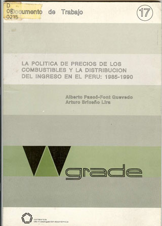La política de precios de los combustibles y la distribución del ingreso en el Perú: 1985-1990
