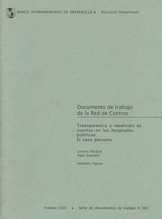 Transparencia y rendición de cuentas en los hospitales públicos: el caso peruano