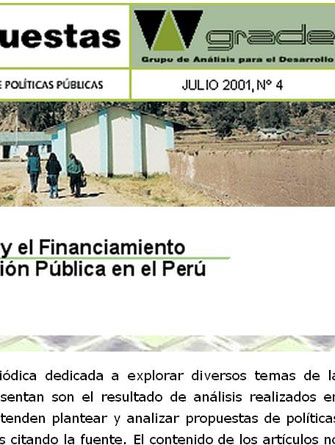 Las Familias y el Financiamiento de la Educación Pública en el Perú