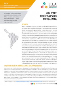 Guía sobre microfinanzas en América Latina