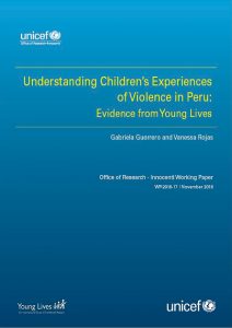 Understanding Children´s Experiences of Violence in Peru: Evidence from Young Lives