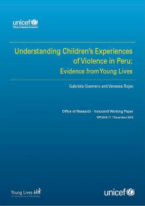Understanding children’s experiences of violence in Peru: evidence from Young Lives