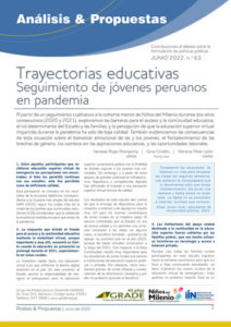 Trayectorias educativas: seguimiento de jóvenes peruanos en pandemia