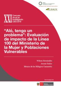“Aló, tengo un problema”: evaluación de impacto de la Línea 100 del Ministerio de la Mujer y Poblaciones Vulnerables