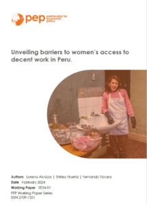 Unveiling barriers to women’s access to decent work in Peru.