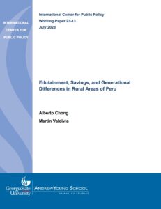 Edutainment, savings, and generational differences in rural areas of Peru