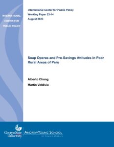 Soap operas and pro-savings attitudes in poor rural areas of Peru