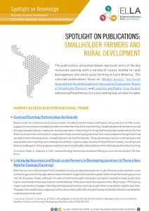 Spotlight on publications: smallholder farmers and rural development