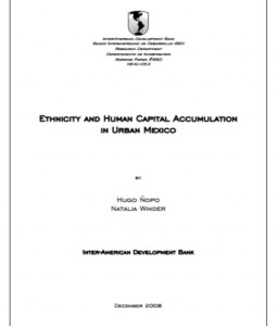 Ethnicity and Human Capital Accumulation in Urban Mexico