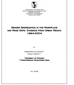 Gender Segregation in the Workplace and Wage Gaps: Evidence from Urban Mexico 1994-2004