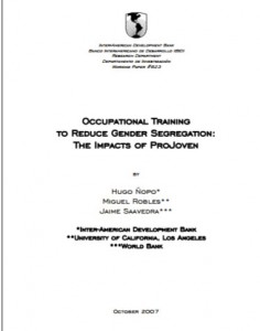 Occupational Training to Reduce Gender Segregation: The Impacts of ProJoven