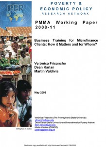 Business training for microfinance clients: how it matters and for whom?