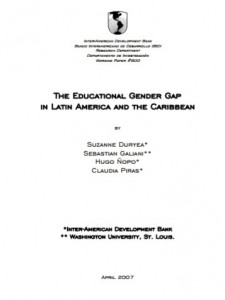 The Educational Gender Gap in Latin America and the Caribbean