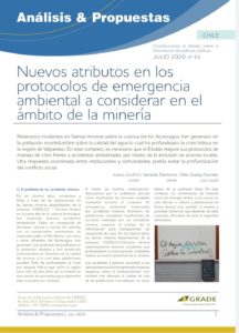 Chile | Nuevos atributos en los protocolos de emergencia ambiental a considerar en el ámbito de la minería