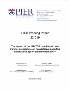 The impact of the JUNTOS conditional cash transfer programme on foundational cognitive skills: Does age of enrollment matter?