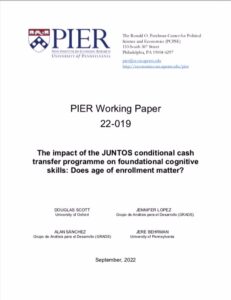 The impact of the JUNTOS conditional cash transfer programme on foundational cognitive skills: does age of enrollment matter?