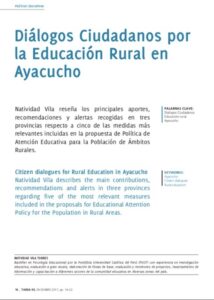 Diálogos Ciudadanos por la Educación Rural en Ayacucho