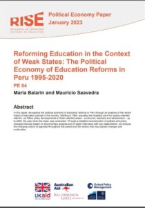 Reforming education in the context of weak states: the political economy of education reforms in Peru 1995-2020