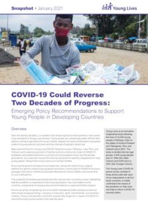 COVID-19 Could Reverse Two Decades of Progress: Emerging Policy Recommendations to Support Young People in Developing Countries