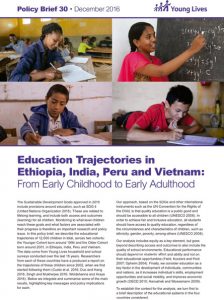 Education trajectories in Ethiopia, India, Peru and Vietnam: from early childhood to early adulthood