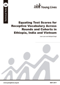 Equating test scores for receptive vocabulary across rounds and cohorts in Ethiopia, India & Vietnam
