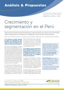 Crecimiento y segmentación en el Perú