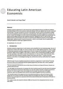 Educating Latin American economists