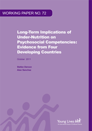 Long-term implications of under-nutrition on psychosocial competencies: evidence from four developing countries
