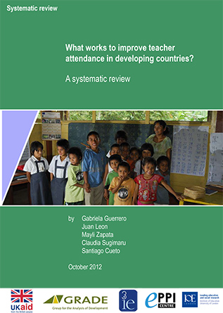 What works to improve teacher attendance in developing countries? A systematic review