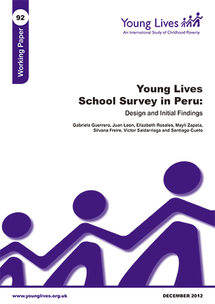 Young Lives school survey in Peru: design and initial findings