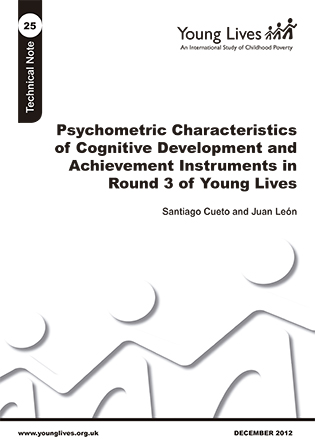 Características psicosométricas de desarrollo cognitivo e instrumentos de rendimiento en la tercera ronda de Niños del Milenio / Young Lives