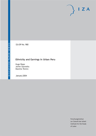 Ethnicity and earnings in urban Peru