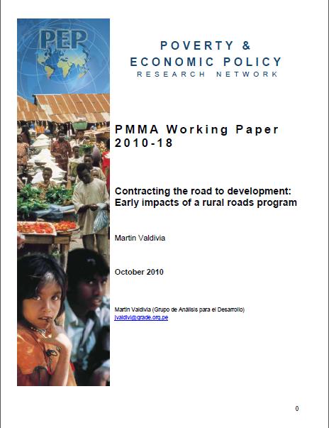 Contracting the road to development: early impacts of a rural roads program