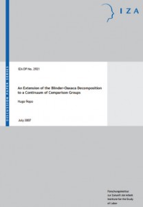 An Extension of the Blinder-Oaxaca Decomposition to a Continuum of Comparison Groups