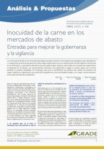 Inocuidad de la carne en los mercados de abasto: entradas para mejorar la gobernanza y vigilancia