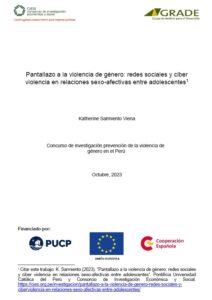 Pantallazo a la violencia de género: redes sociales y ciber violencia en relaciones sexo-afectivas entre adolescentes