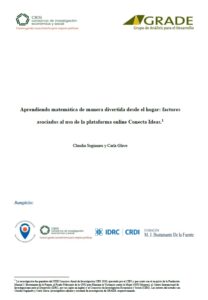 Aprendiendo matemática de manera divertida desde el hogar: factores asociados al uso de la plataforma online Conecta Ideas