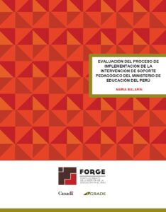 Evaluación del proceso de implementación de la intervención de soporte pedagógico del Ministerio de Educación del Perú