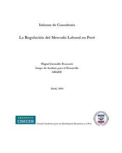 Regulación del mercado laboral en Perú