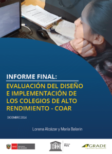 Evaluación del diseño e implementación de los colegios de alto rendimiento – COAR