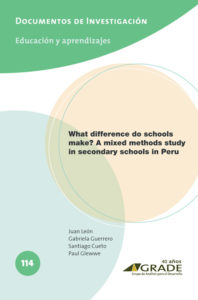 What difference do schools make? A mixed methods study in secondary schools in Peru