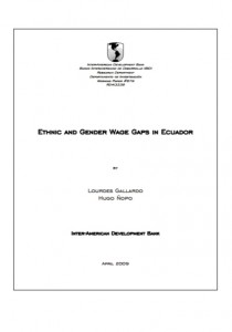 Ethnic and Gender Wage Gaps in Ecuador