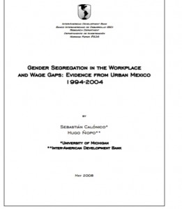 Gender Segregation in the Workplace and Wage Gaps: Evidence from Urban Mexico 1994-2004