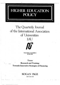 Public university financing in Peru: responses to the crisis and to the adjustment of the economy