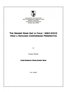 La brecha salarial entre los sexos en Chile en 1992-2003 desde una perspectiva de comparaciones emparejadas