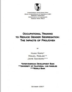 Occupational training to reduce gender segregation: The impacts of ProJoven