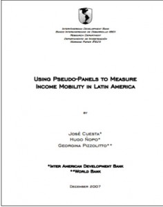Using Pseudo-Panels to Measure Income Mobility in Latin America